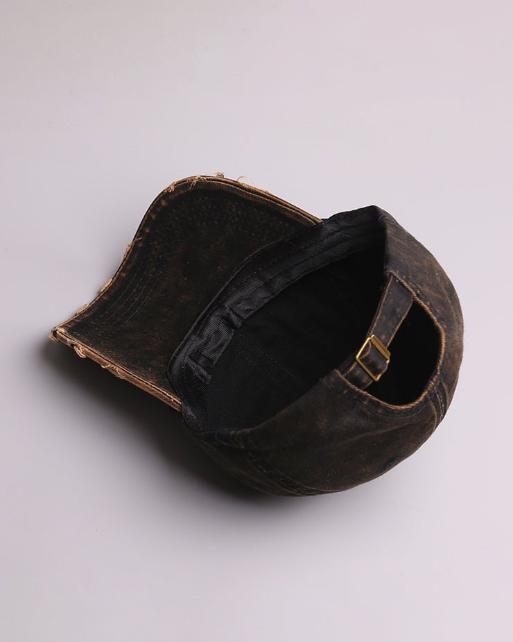 Distressed 'Give Blood He Did' Baseball Cap with Cross Design – Streetwear Style