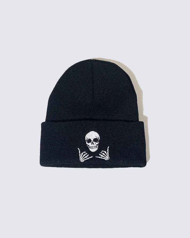 Street Embroidered Knitted Beanie