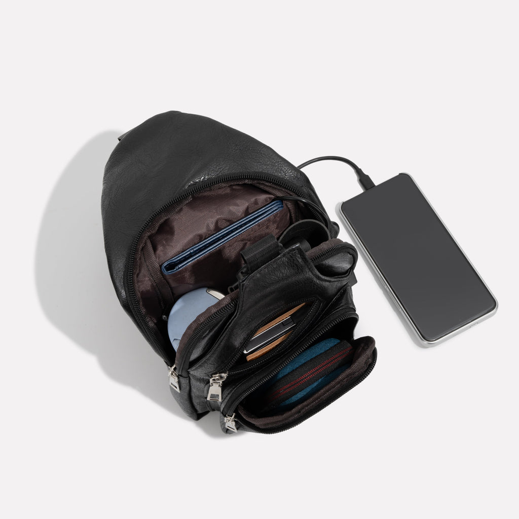 Classy Leather Anti-Theft Crossbody Bag