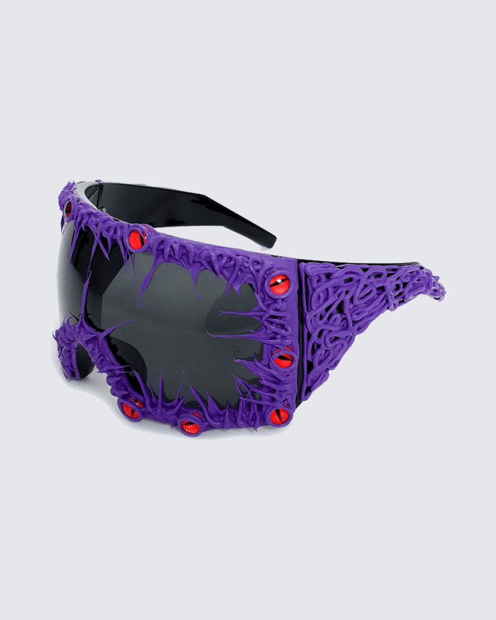 Cyberpunk Spiked Oversized Sunglasses