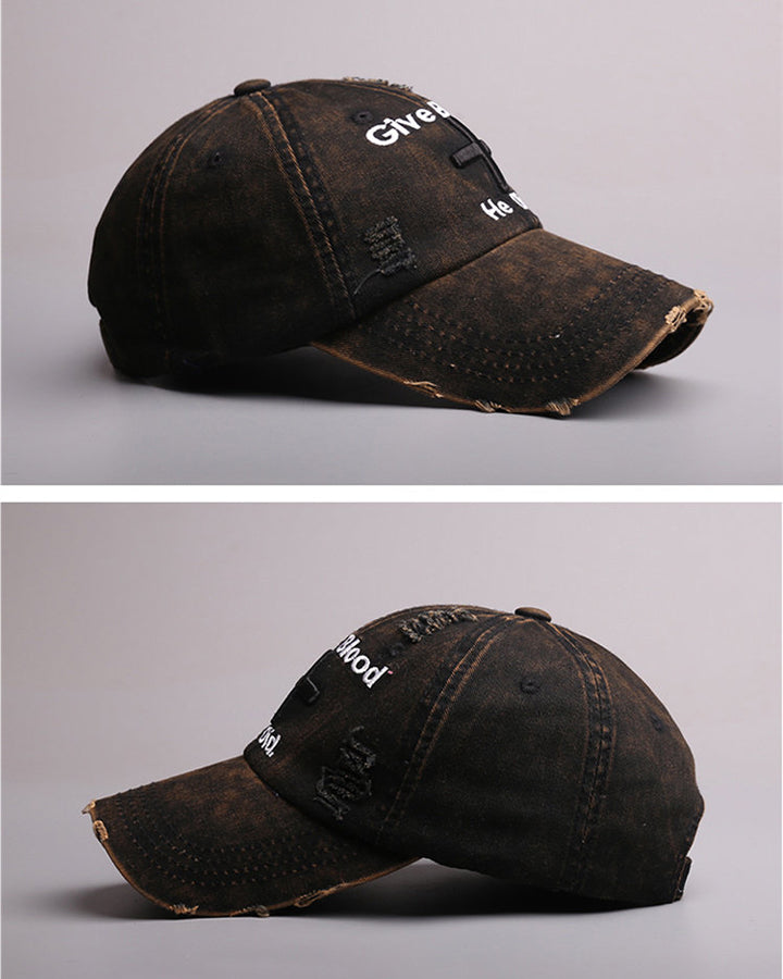 Vintage New Distressed Embroidered Baseball Cap