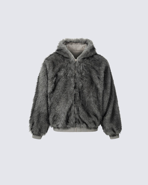 American High-Street Reversible Fleece Flight Jacket