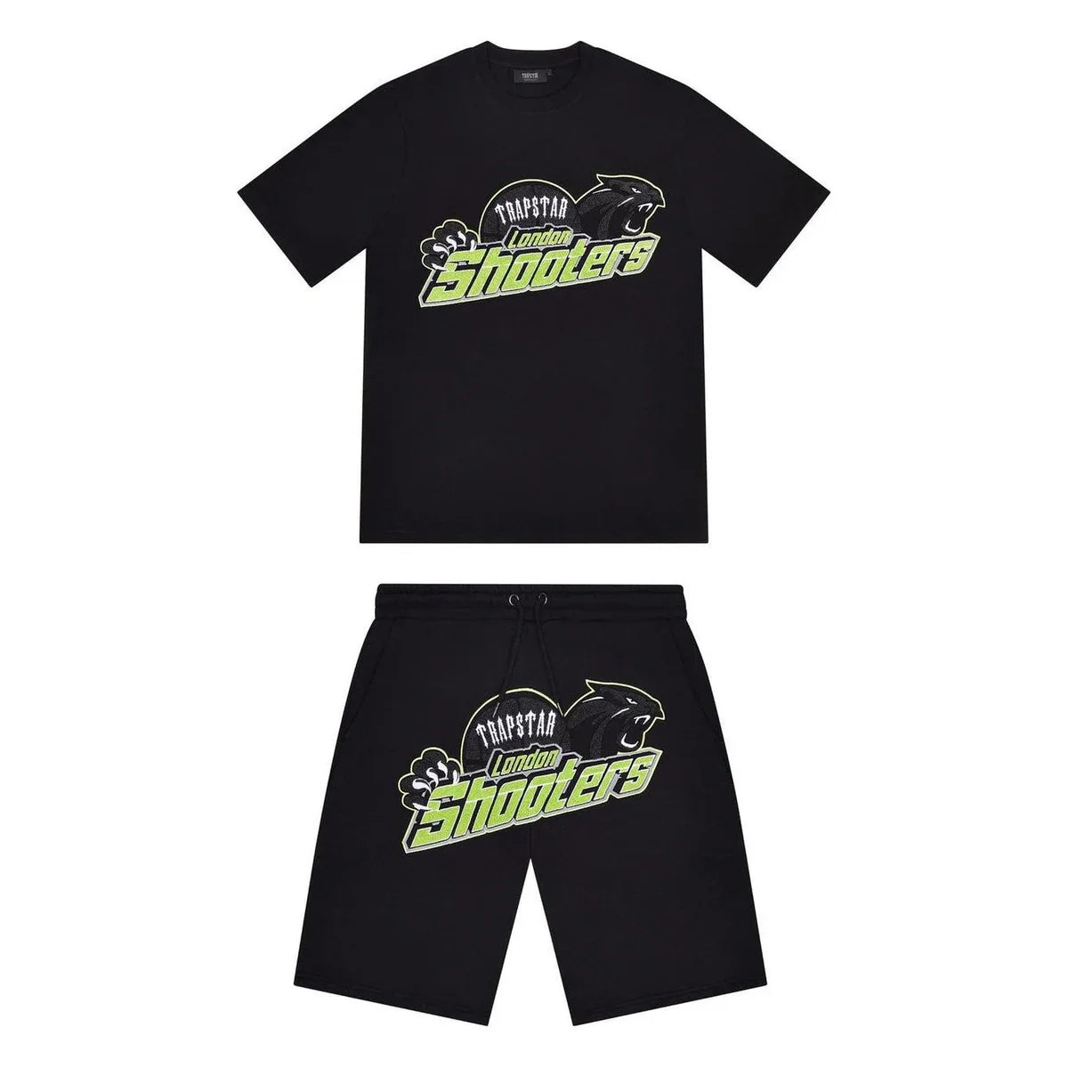 Trapstar Shooters Short Set - Black/Slime