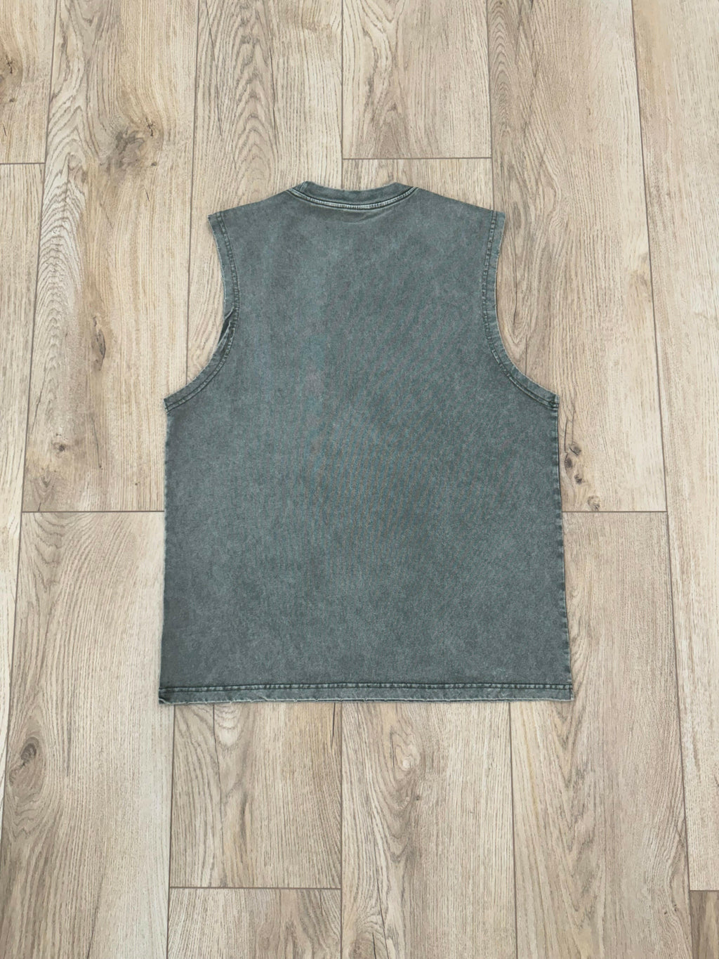 Faded Green Cut Off T-Shirt