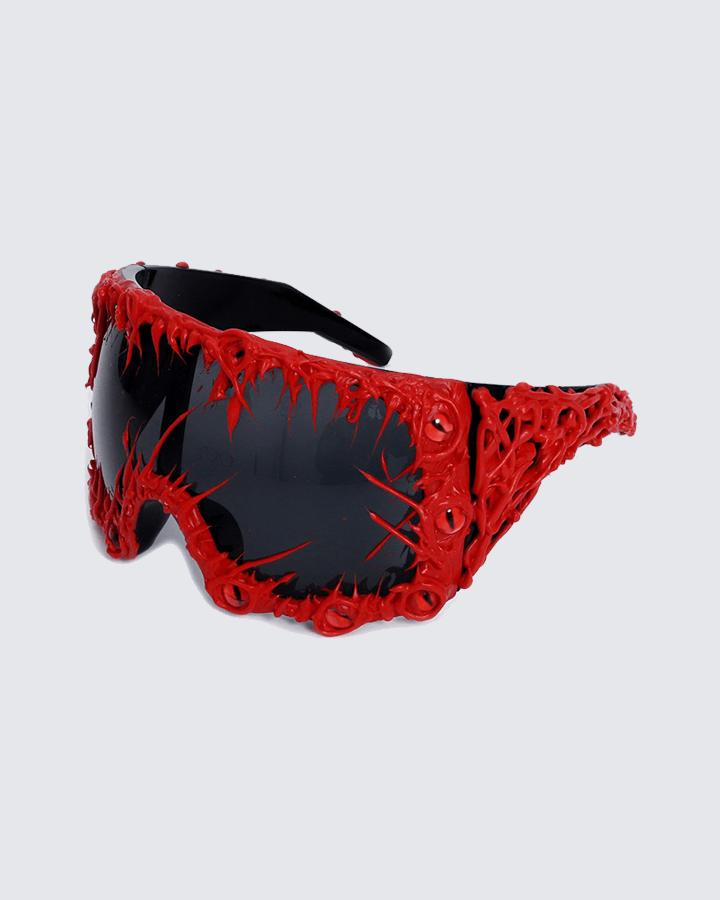 Cyberpunk Spiked Oversized Sunglasses