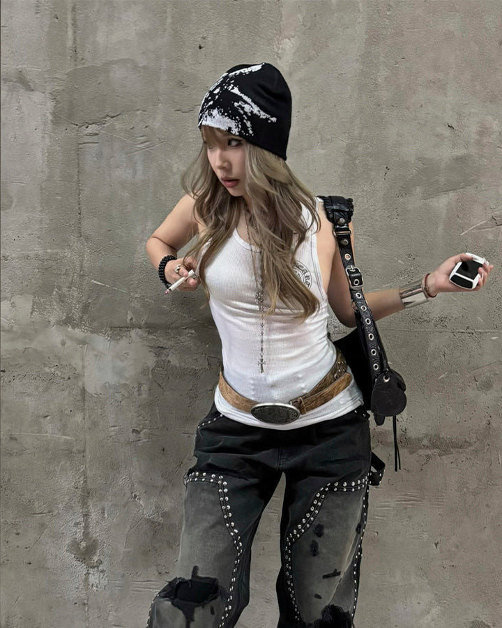 Cool Stylish Graphic Knit Beanie