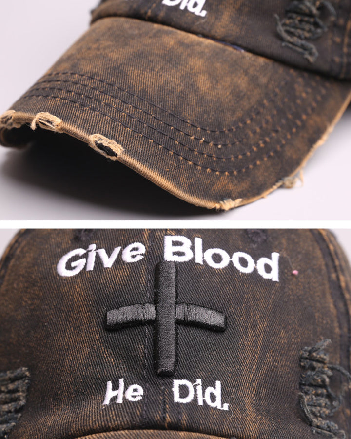 Vintage New Distressed Embroidered Baseball Cap