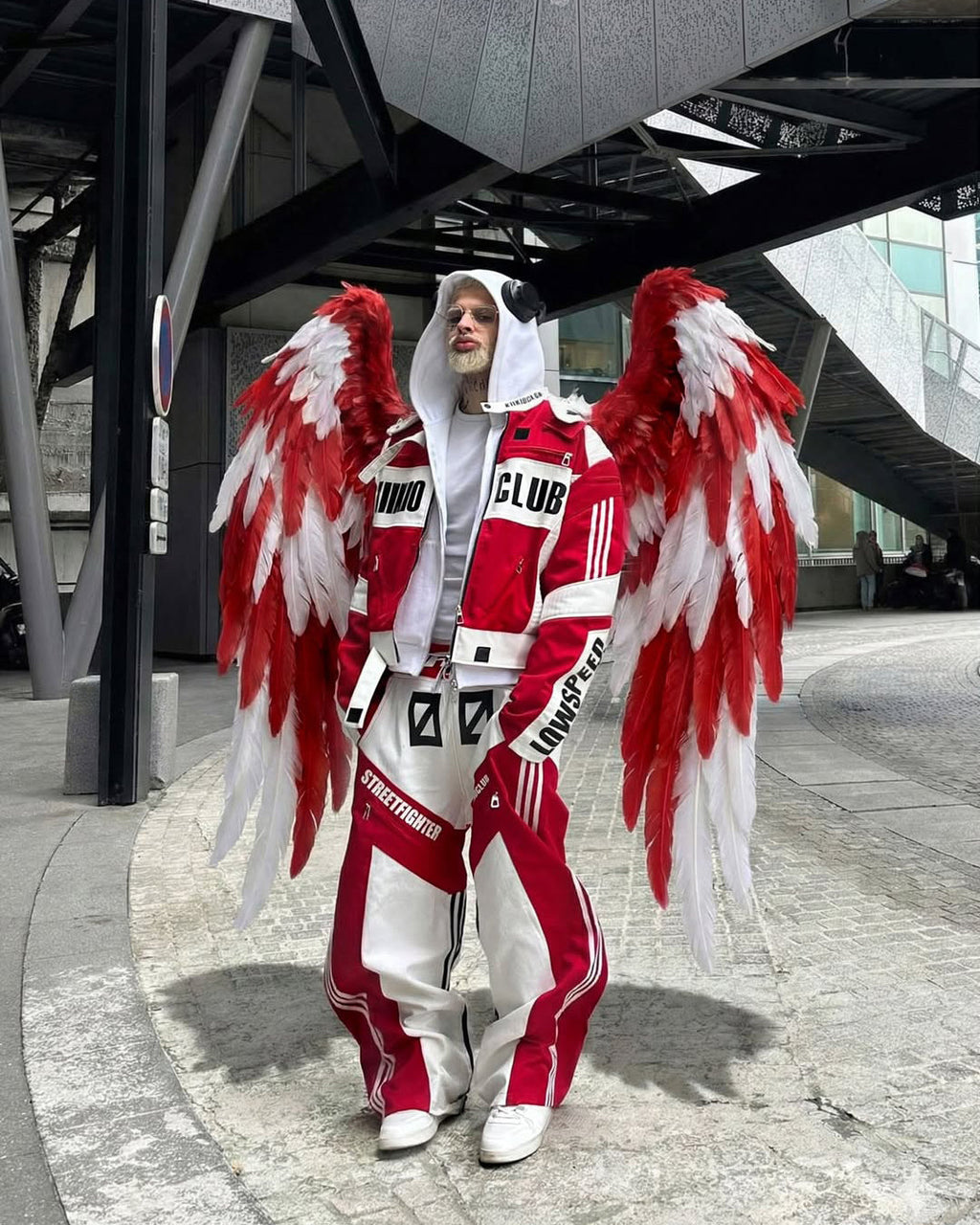 Racing Style Graphic Oversized Jacket