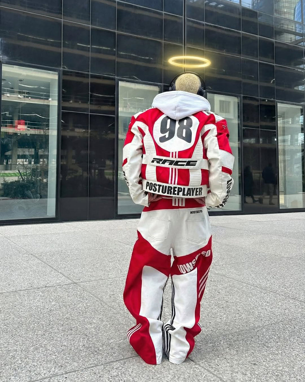 Racing Style Graphic Oversized Jacket