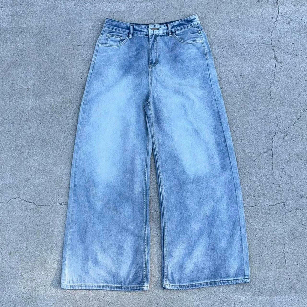 Light Blue Wash Baggy Jeans