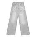 Faded Light Gray Baggy Jeans