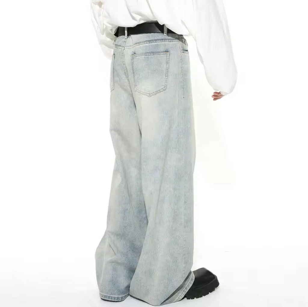 Light Blue Wash Baggy Jeans