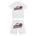 Trapstar Shooters Chenille T-Shirt - White/Pink