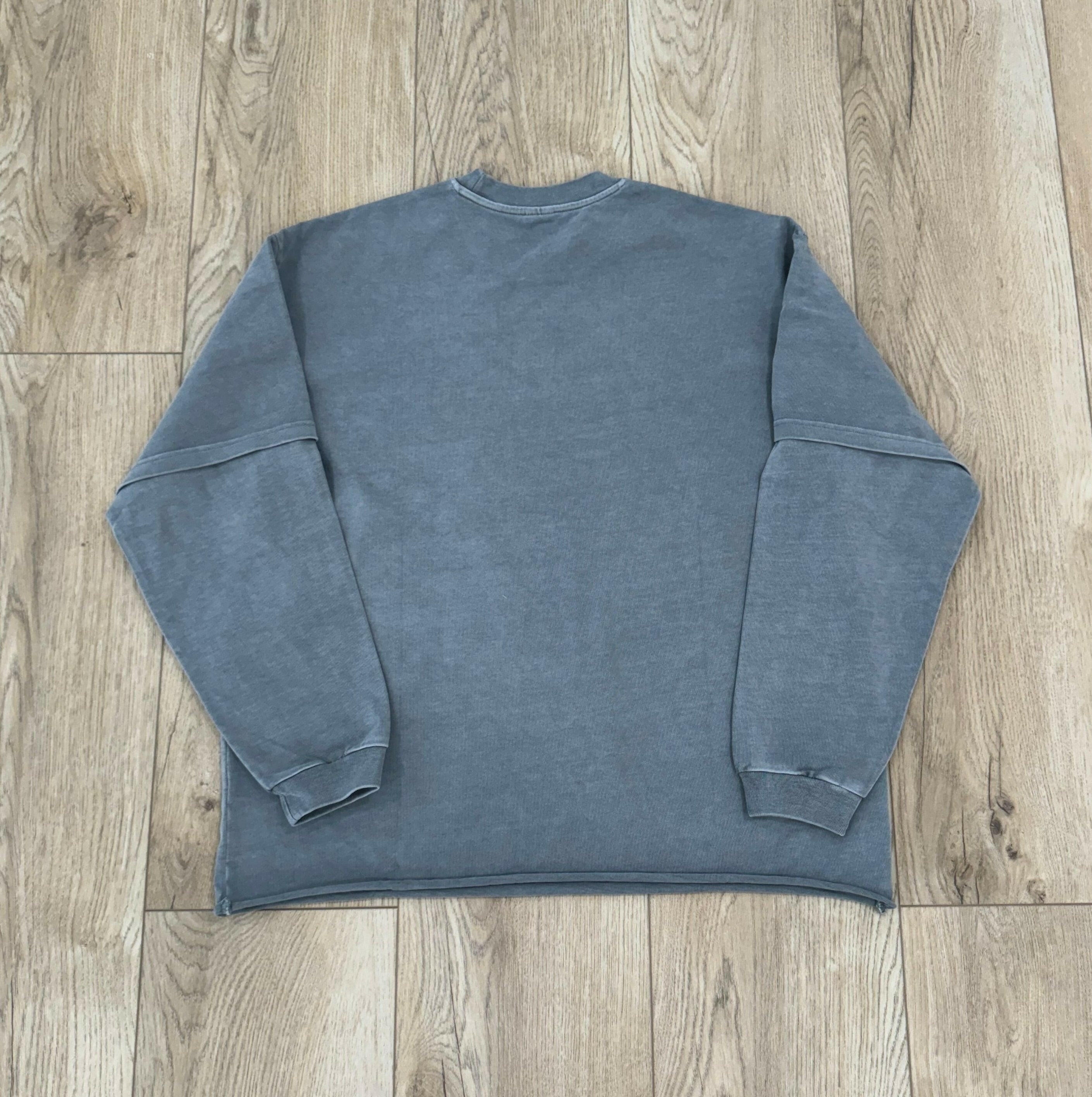 Heather Gray Double Layered Long Sleeve Shirt