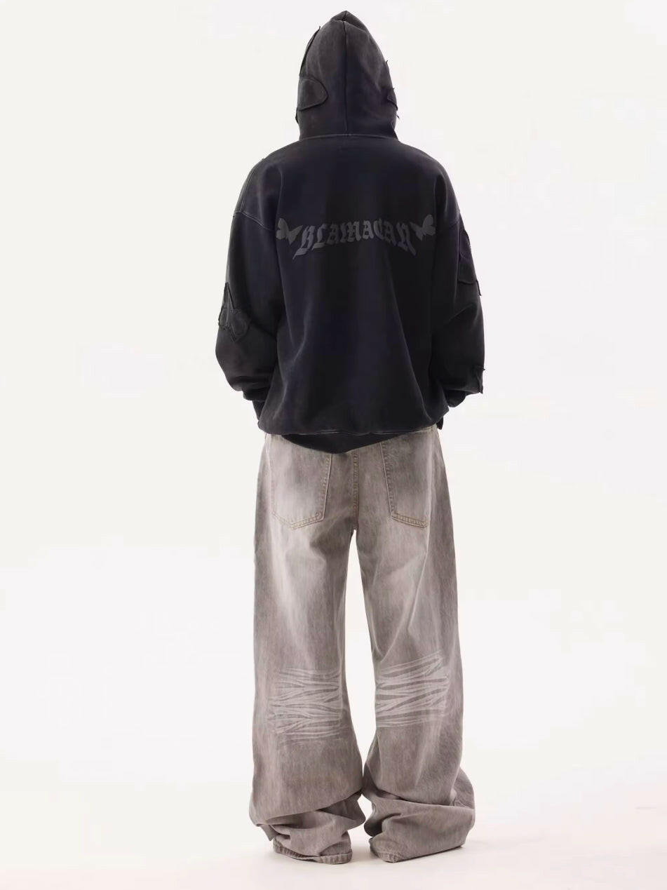 Vintage Gray Baggy Jeans