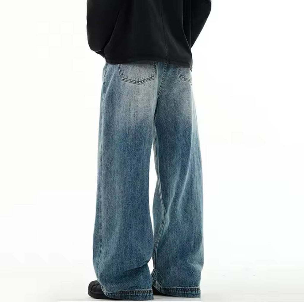Faded Blue Baggy Jeans