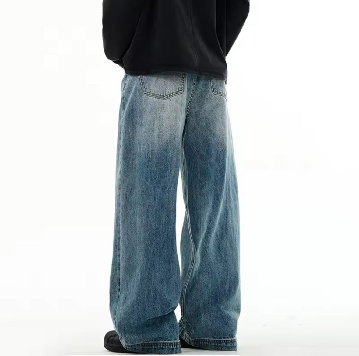 Faded Blue Baggy Jeans