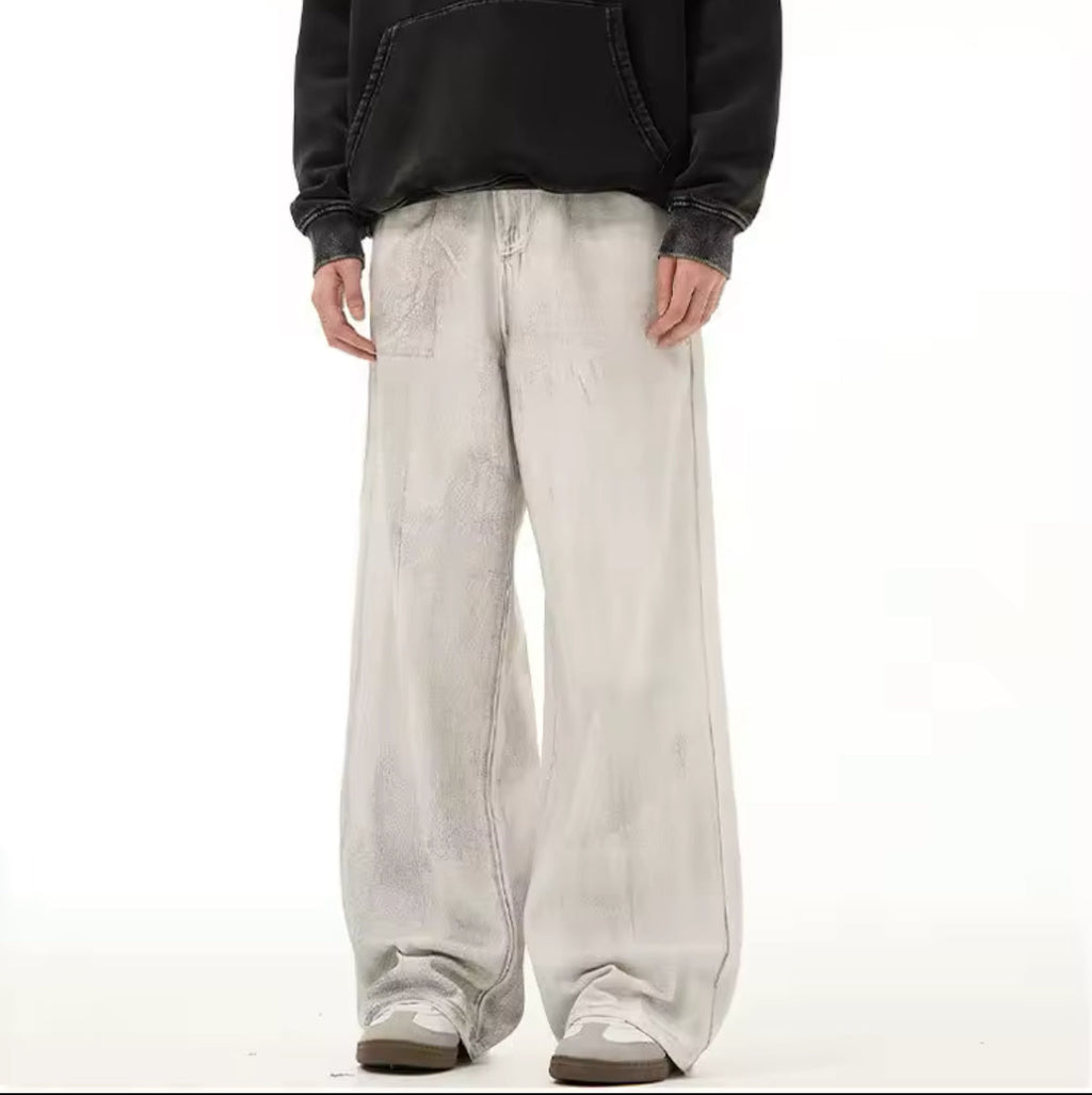 Dirty White Baggy Jeans
