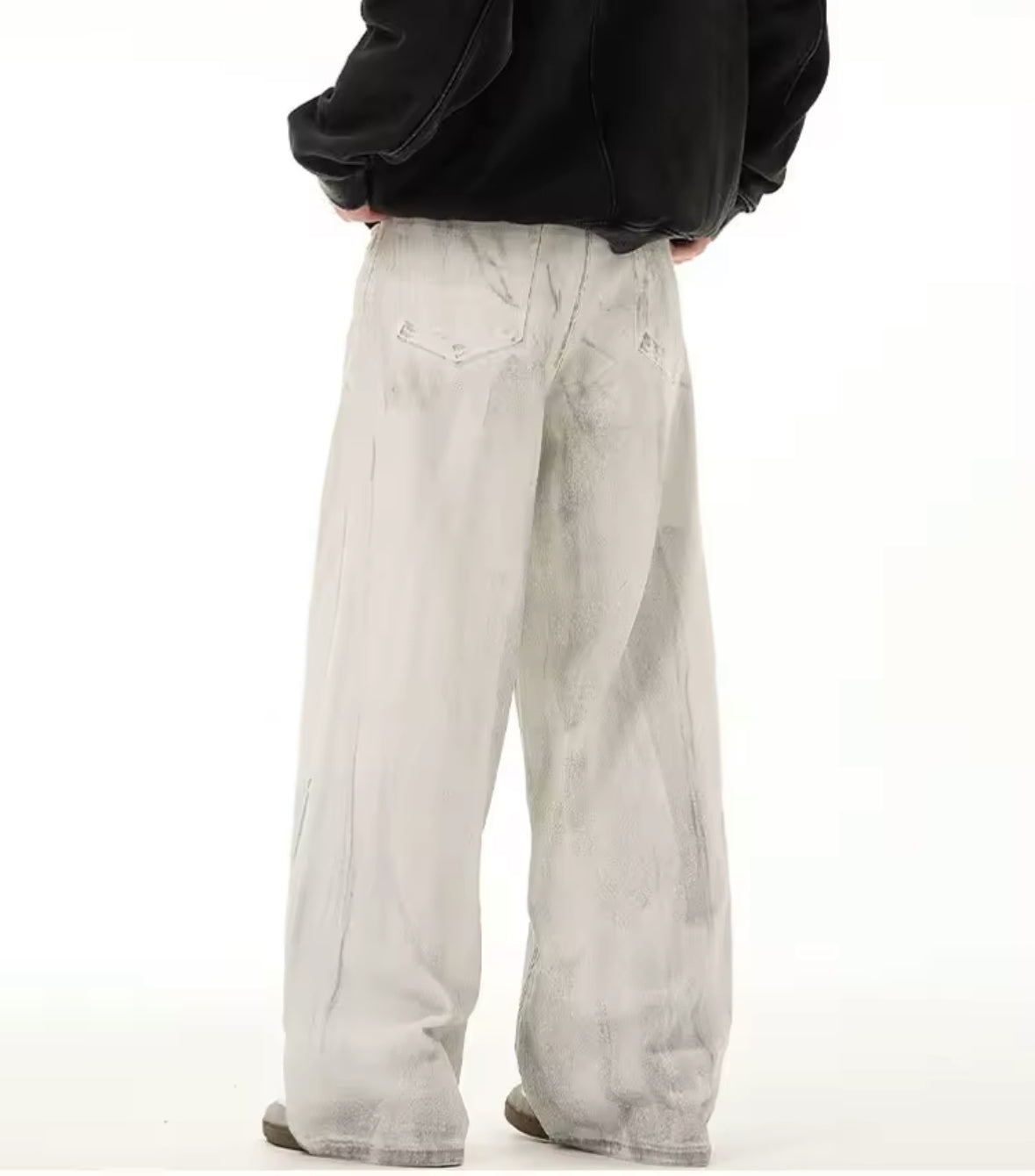 Dirty White Baggy Jeans