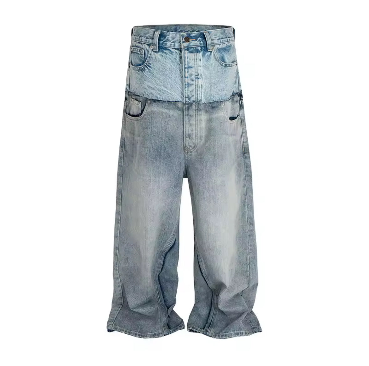 Double Waisted Baggy Jeans