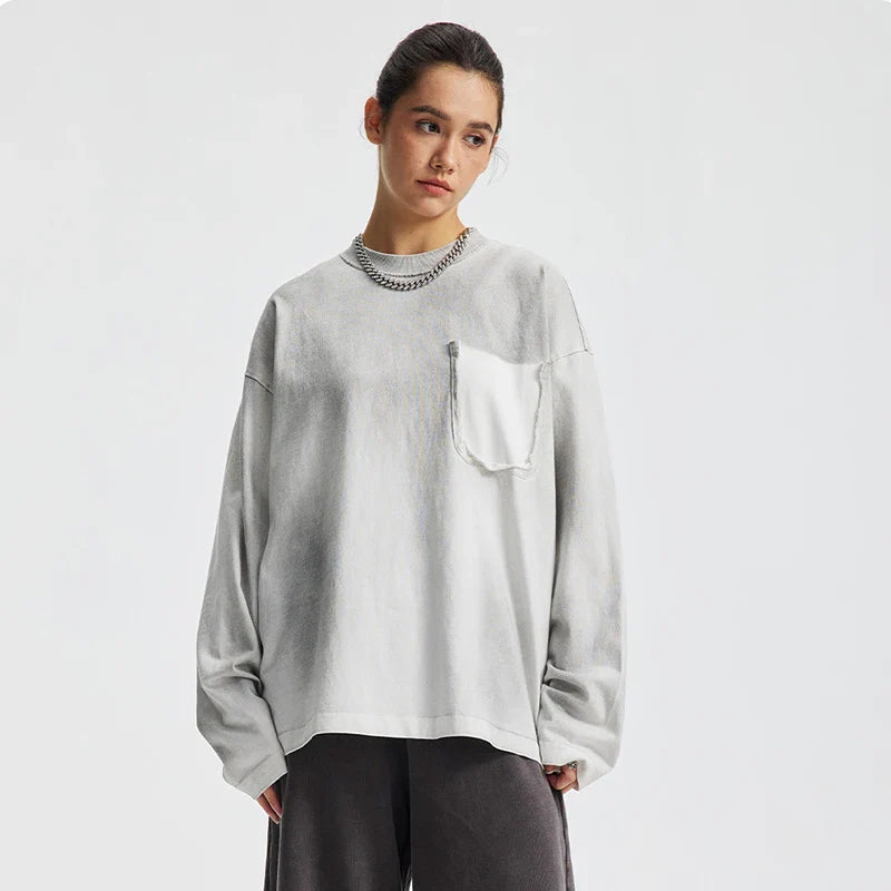 Fake Pocket Long Sleeve Shirt