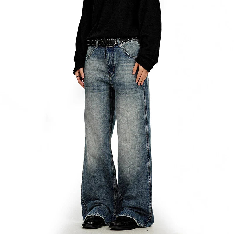Vintage Blue Stone Wash Baggy Jeans