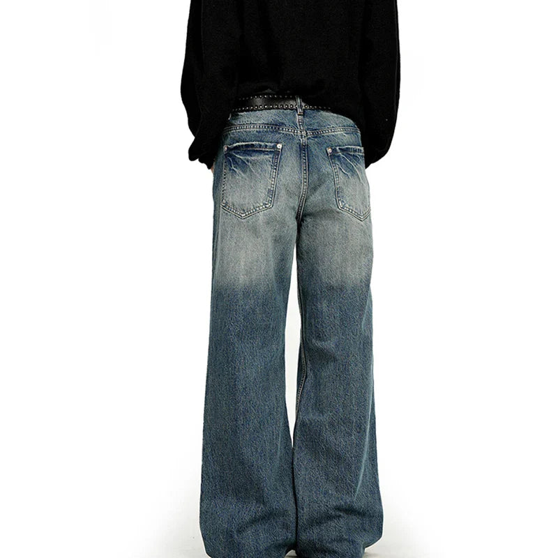 Vintage Blue Stone Wash Baggy Jeans