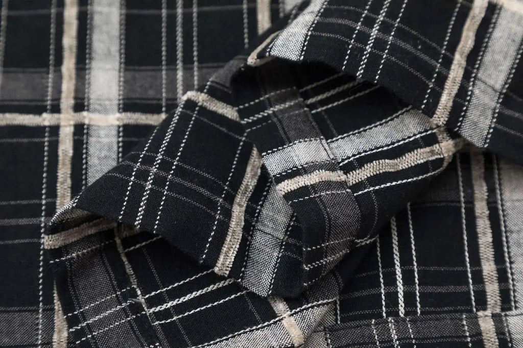 Black & White Patchwork Flannel