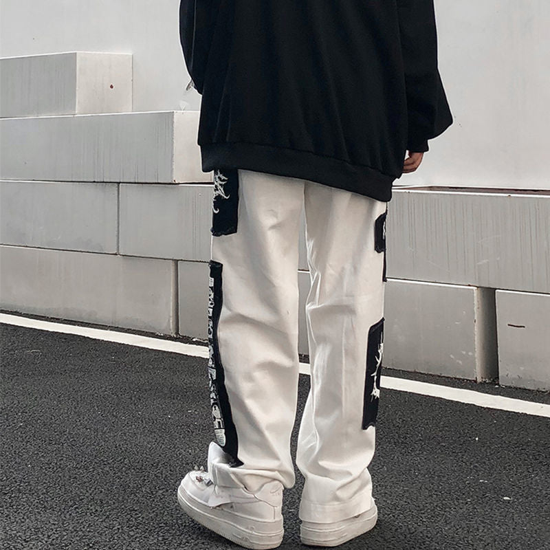 Patchwork Techwear Pants Japanese