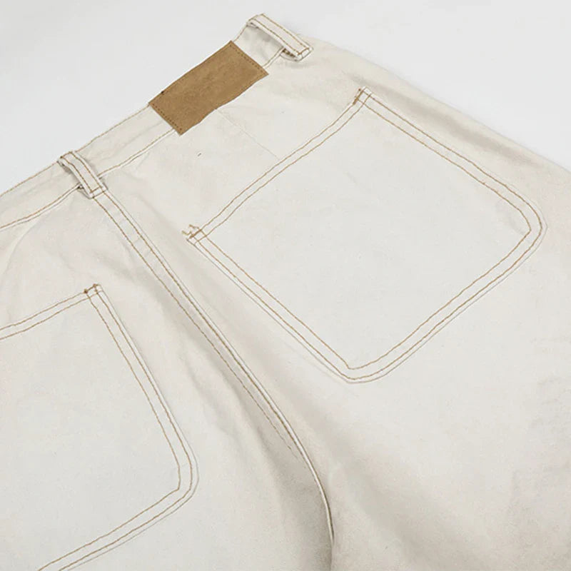 Vintage White Baggy Jenas