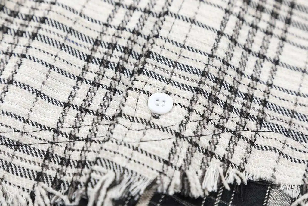 Black & White Patchwork Flannel