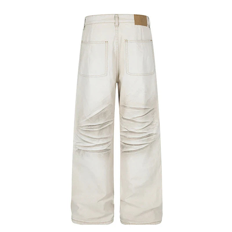 Vintage White Baggy Jenas