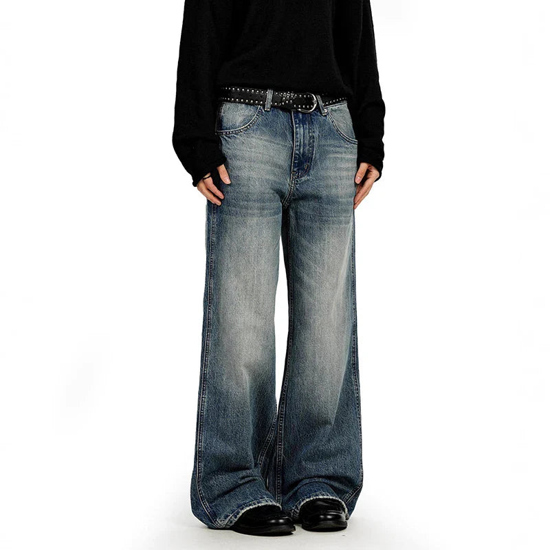 Vintage Blue Stone Wash Baggy Jeans