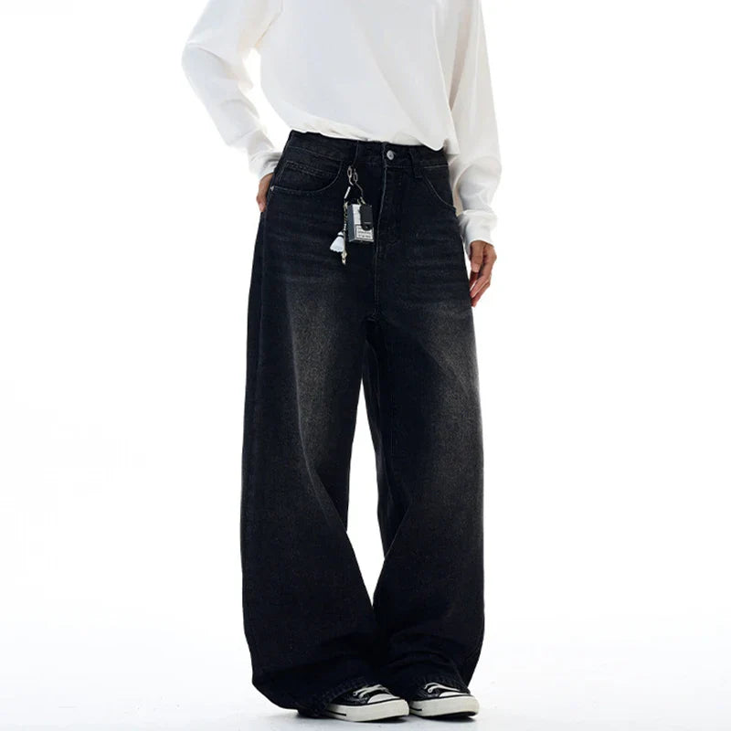 Embroidered "77" Baggy Jeans