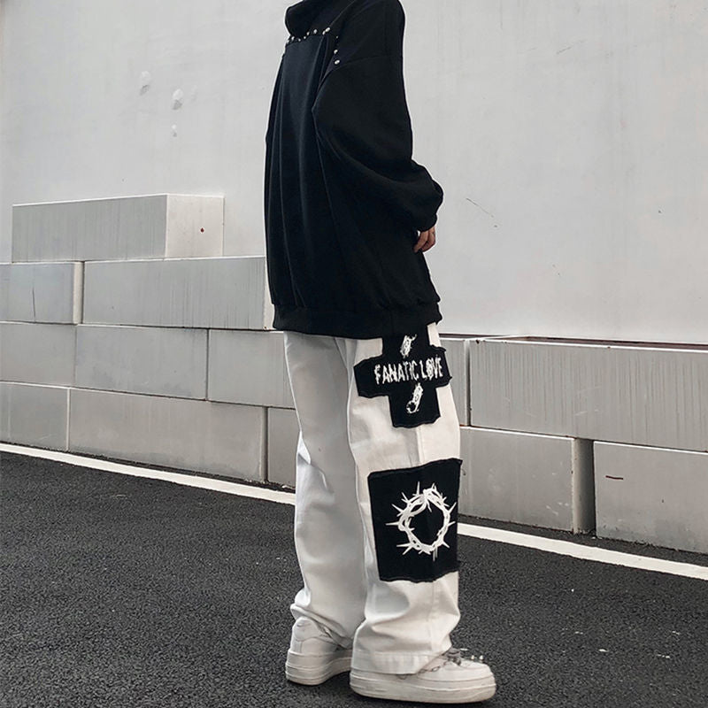 Patchwork Techwear Pants Japanese