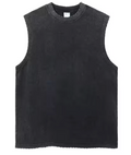 Faded Black Cut Off T-Shirt
