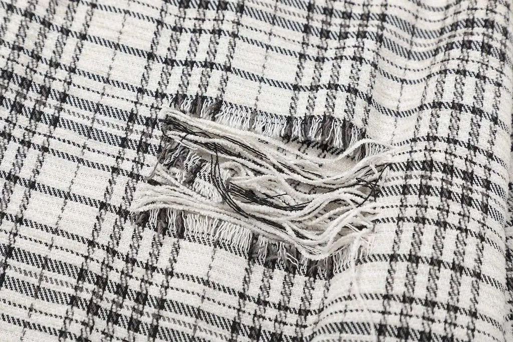 Black & White Patchwork Flannel