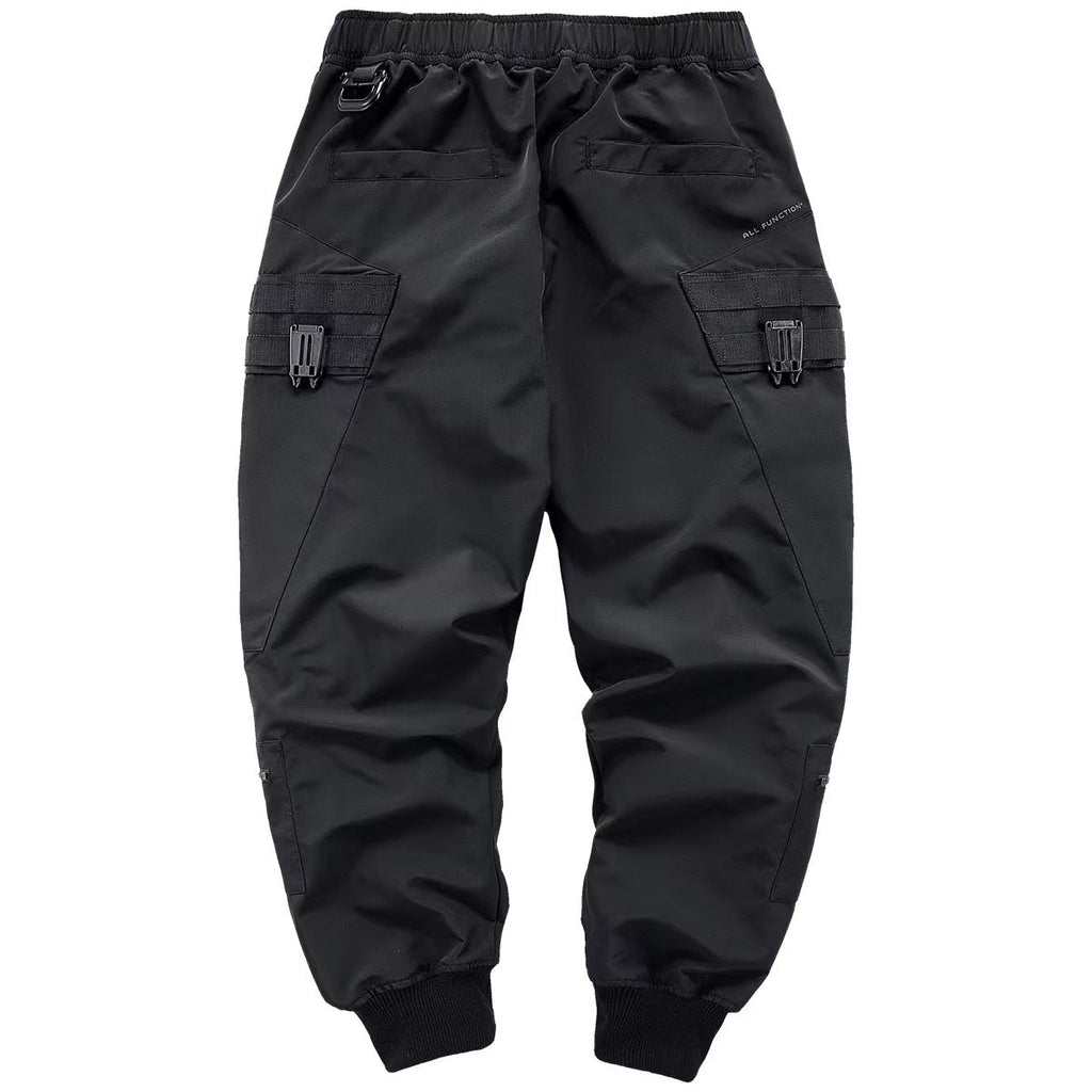 Black Cargo Techwear Pants