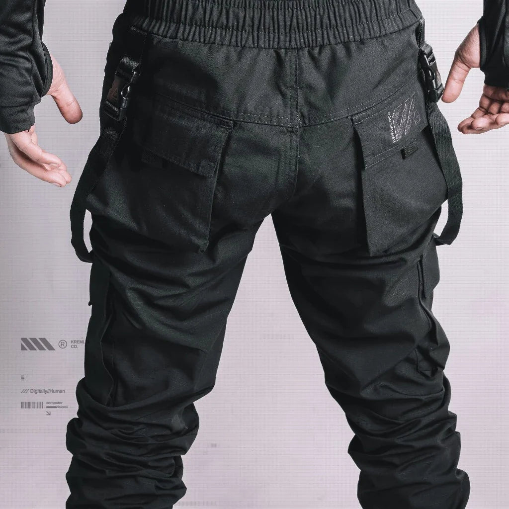 Techwear Black Cargo Pants