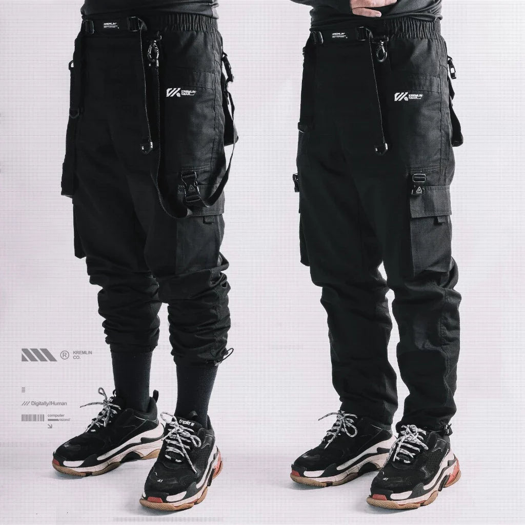 Techwear Black Cargo Pants