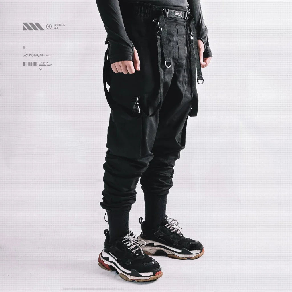 Techwear Black Cargo Pants