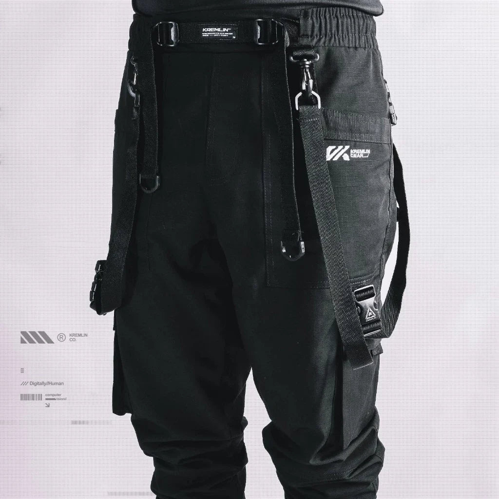 Techwear Black Cargo Pants