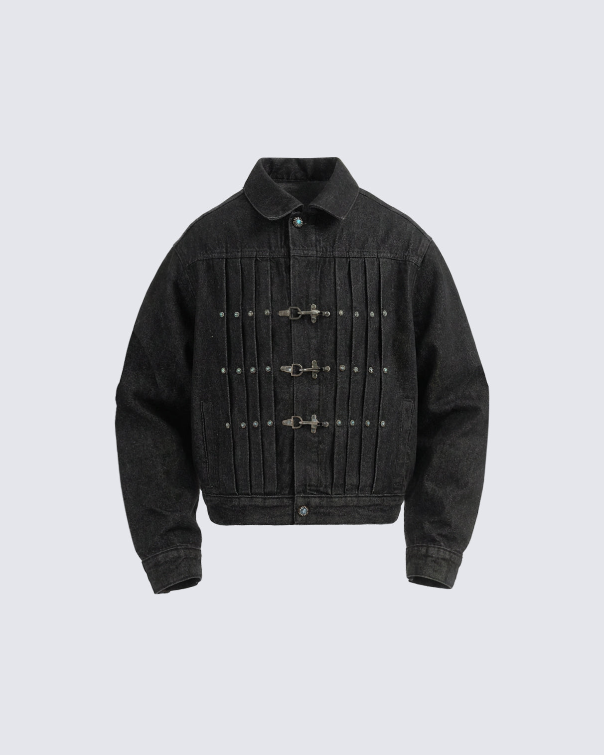 Vintage Flight Buckle Denim Jacket