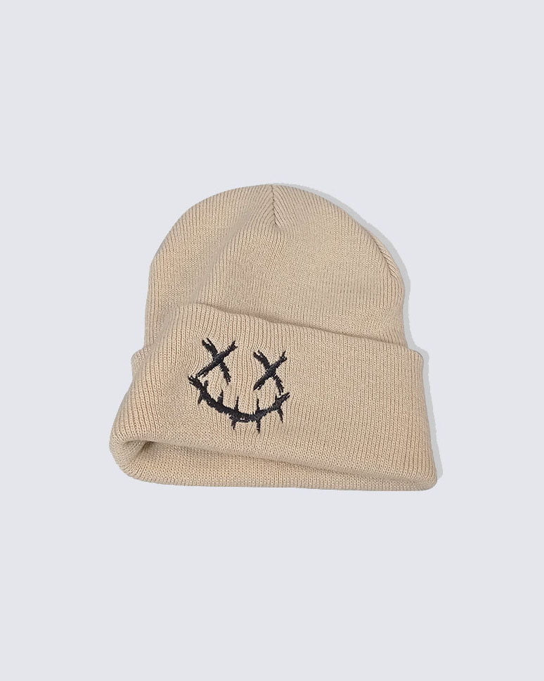 Street Embroidered Knitted Beanie