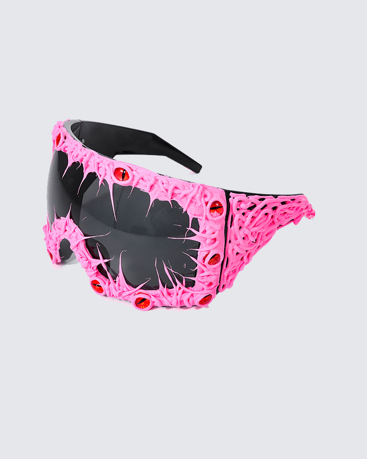 Cyberpunk Spiked Oversized Sunglasses