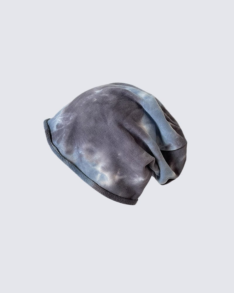 Street Style Tie-Dye Loose Knit Beanie