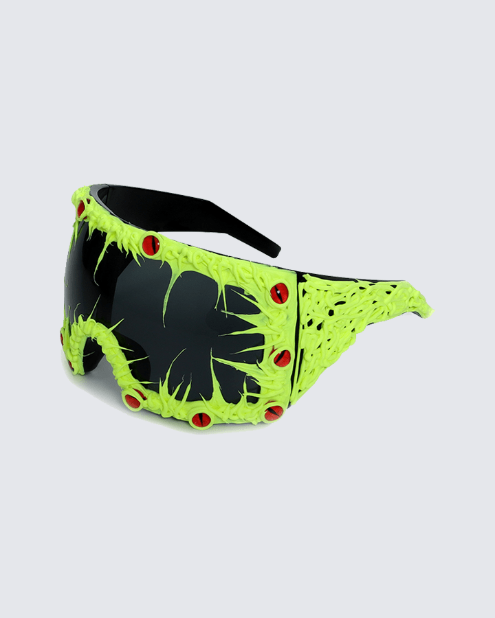 Cyberpunk Spiked Oversized Sunglasses