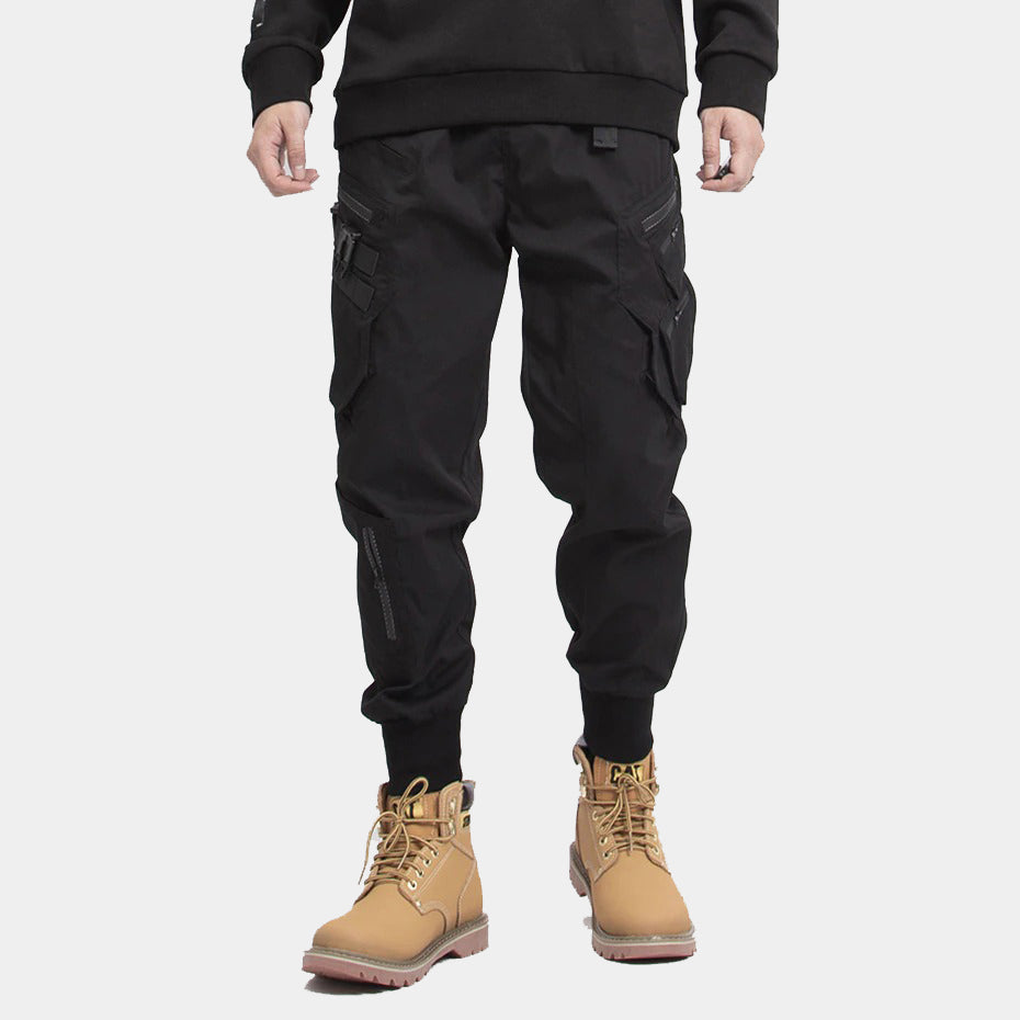 Black Tech Wear Pants