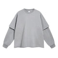 Heather Gray Double Layered Long Sleeve Shirt