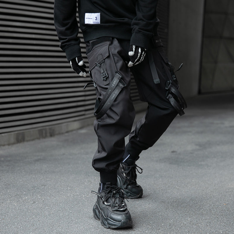 Cargo Pants Black Techwear